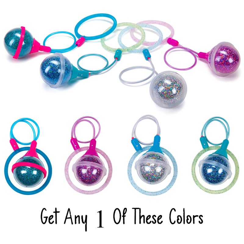 KESS Ice Hopper (Colors Will Vary) - Glitter Filled Hopper Ball - Fun Way to be Active - Aids in Coordination - Image 4
